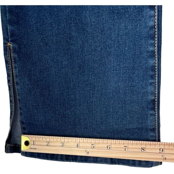 WOMEN'S TIME TRU Bootcut BOOTCUT rodeo country jean denim wide leg cropped 14. - Picture 4 of 8